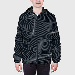 Куртка с капюшоном мужская Черная аннигиляция, цвет: 3D-черный — фото 2