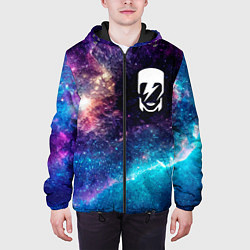Куртка с капюшоном мужская David Bowie space rock, цвет: 3D-черный — фото 2