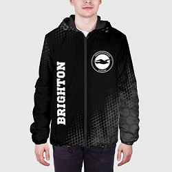 Куртка с капюшоном мужская Brighton sport на темном фоне вертикально, цвет: 3D-черный — фото 2