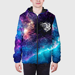 Куртка с капюшоном мужская Burzum space rock, цвет: 3D-черный — фото 2