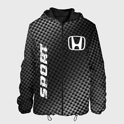 Куртка с капюшоном мужская Honda sport carbon, цвет: 3D-черный
