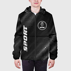 Куртка с капюшоном мужская Saab sport metal, цвет: 3D-черный — фото 2