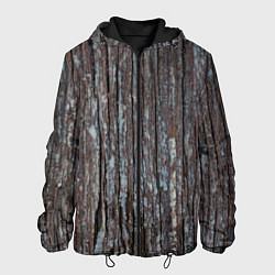 Куртка с капюшоном мужская Ствол дерева, цвет: 3D-черный