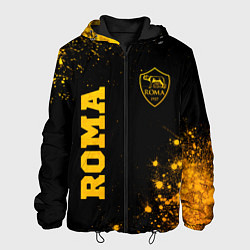 Куртка с капюшоном мужская Roma - gold gradient вертикально, цвет: 3D-черный