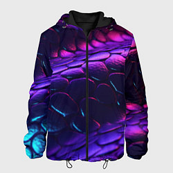 Мужская куртка Фиолетовая абстрактная текстура неоновая