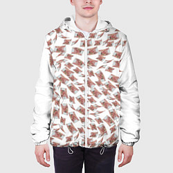 Куртка с капюшоном мужская Деньги рубли, цвет: 3D-белый — фото 2
