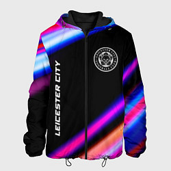 Куртка с капюшоном мужская Leicester City speed game lights, цвет: 3D-черный