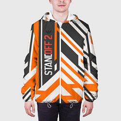 Куртка с капюшоном мужская Standoff 2 geometry, цвет: 3D-белый — фото 2