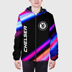 Куртка с капюшоном мужская Chelsea speed game lights, цвет: 3D-черный — фото 2