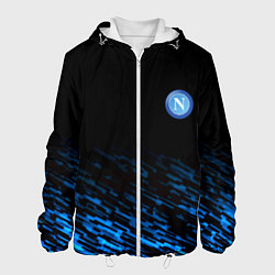 Куртка с капюшоном мужская Napoli fc club texture, цвет: 3D-белый