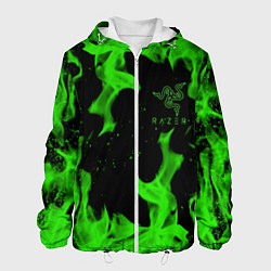 Мужская куртка Razer зелёный огонь