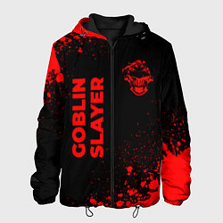 Куртка с капюшоном мужская Goblin Slayer - red gradient вертикально, цвет: 3D-черный