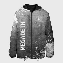 Мужская куртка Megadeth - grey gradient вертикально