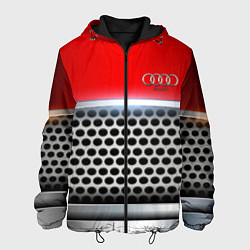 Куртка с капюшоном мужская AUDI metal collection game, цвет: 3D-черный