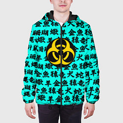 Куртка с капюшоном мужская Resident Evil japan pattern, цвет: 3D-черный — фото 2