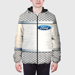 Куртка с капюшоном мужская FORD metal steel auto, цвет: 3D-черный — фото 2