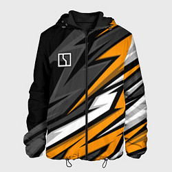 Куртка с капюшоном мужская Zeekr - orange colors, цвет: 3D-черный