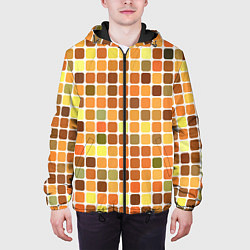 Куртка с капюшоном мужская Осенняя палитра, цвет: 3D-черный — фото 2