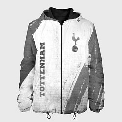 Куртка с капюшоном мужская Tottenham - white gradient вертикально, цвет: 3D-черный