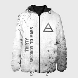 Мужская куртка Thirty Seconds to Mars - white gradient вертикальн