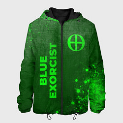 Мужская куртка Blue Exorcist - green gradient вертикально