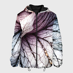 Куртка с капюшоном мужская Раскрытый цветок, цвет: 3D-черный
