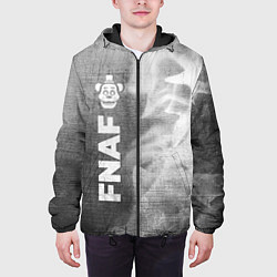 Куртка с капюшоном мужская FNAF - grey gradient по-вертикали, цвет: 3D-черный — фото 2
