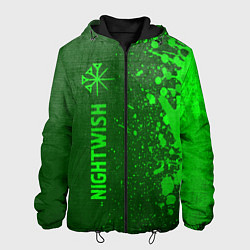 Мужская куртка Nightwish - green gradient по-вертикали