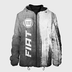 Куртка с капюшоном мужская Fiat - grey gradient по-вертикали, цвет: 3D-черный