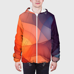 Куртка с капюшоном мужская Летящая вуаль, цвет: 3D-белый — фото 2