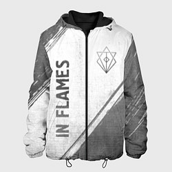 Куртка с капюшоном мужская In Flames - white gradient вертикально, цвет: 3D-черный