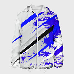 Куртка с капюшоном мужская Color white blue, цвет: 3D-белый