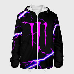 Куртка с капюшоном мужская Monster energy neon storm, цвет: 3D-белый