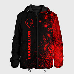 Мужская куртка Evangelion - red gradient по-вертикали