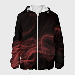 Куртка с капюшоном мужская Color smoke red, цвет: 3D-белый