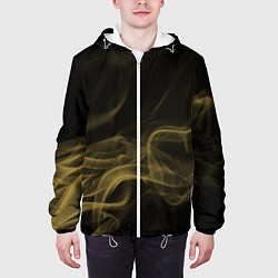 Куртка с капюшоном мужская Color smoke yellow, цвет: 3D-белый — фото 2