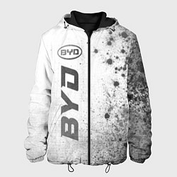Куртка с капюшоном мужская BYD - white gradient по-вертикали, цвет: 3D-черный
