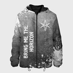 Мужская куртка Bring Me the Horizon - grey gradient вертикально