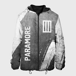 Куртка с капюшоном мужская Paramore - grey gradient вертикально, цвет: 3D-черный