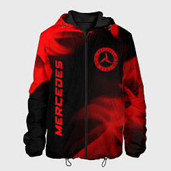 Мужская куртка Mercedes - red gradient вертикально