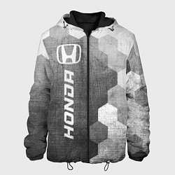 Куртка с капюшоном мужская Honda - grey gradient по-вертикали, цвет: 3D-черный