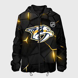 Куртка с капюшоном мужская Нэшвилл Предаторз - НХЛ хоккей, цвет: 3D-черный