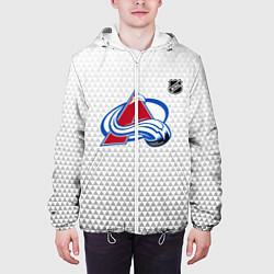 Куртка с капюшоном мужская Колорадо Эвеланш - белый геометрический градиент, цвет: 3D-белый — фото 2