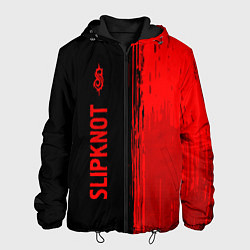 Куртка с капюшоном мужская Slipknot - red gradient по-вертикали, цвет: 3D-черный