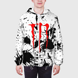 Куртка с капюшоном мужская Monster energy краски, цвет: 3D-белый — фото 2