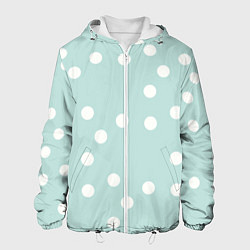 Куртка с капюшоном мужская Снежная морская пена, цвет: 3D-белый