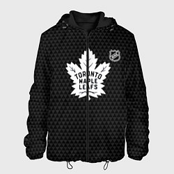 Куртка с капюшоном мужская Торонто Мейпл Лифс - черные треугольники, цвет: 3D-черный