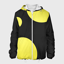 Куртка с капюшоном мужская Лава лампа макро баланс абстракция, цвет: 3D-белый