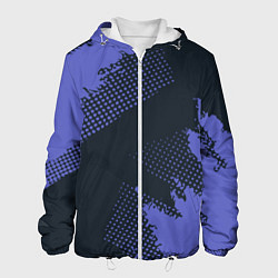 Мужская куртка Абстрактная текстура в синем