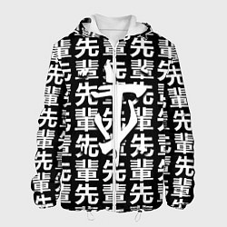 Куртка с капюшоном мужская Doom logo japan, цвет: 3D-белый